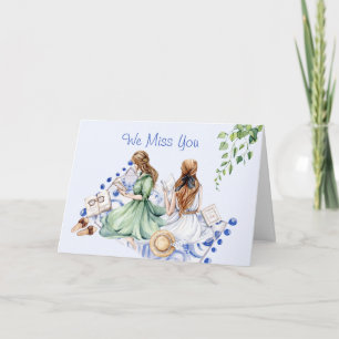 We missen je snel goed van een groep vrienden. kaart