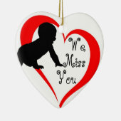 We missen je: Vernietiging van Baby Keramisch Ornament (Rechts)