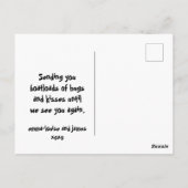 We missen jullie Rainbow Grandparent Briefkaart (Achterkant)