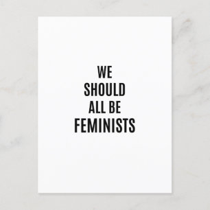 We moeten allemaal feministen zijn briefkaart