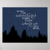We moeten avonturen nemen poster (Voorkant)