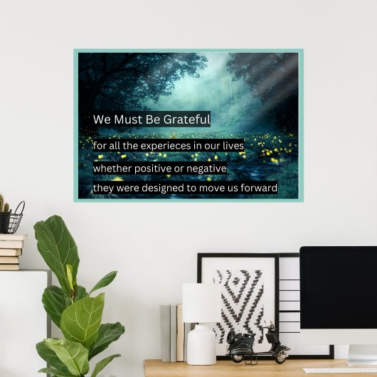 We moeten dankbaar zijn poster (Thuiskantoor)