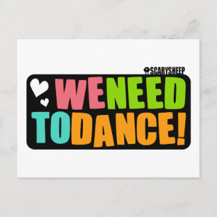 We moeten dansen briefkaart