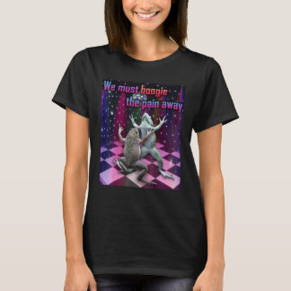 We moeten de pijn wegboogie met dansende kikkers S T-shirt