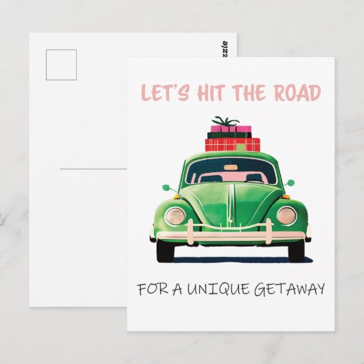 we moeten de weg naar een unieke weg inslaan briefkaart (Voorkant / Achterkant)