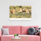 We moeten denken aan het avondeten. canvas afdruk (Insitu (Woonkamer))