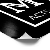 We moeten God gehoorzamen in plaats van mannen Perfect Poster (Hoek)