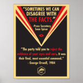 We moeten het niet oneens zijn met de feiten poster (Voorkant)