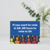 We moeten in 24 stemmen briefkaart (Staand voorkant)