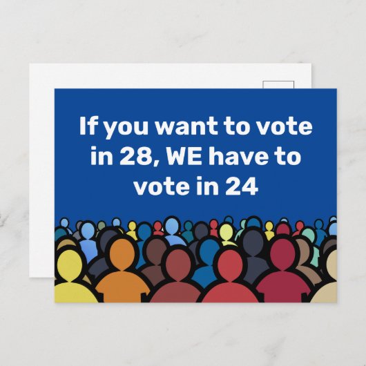 We moeten in 24 stemmen briefkaart (Voorkant / Achterkant)