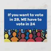 We moeten in 24 stemmen briefkaart (Voorkant)