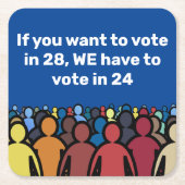 We moeten in 24 stemmen kartonnen onderzetters (Voorkant)