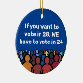 We moeten in 24 stemmen keramisch ornament (Rechts)