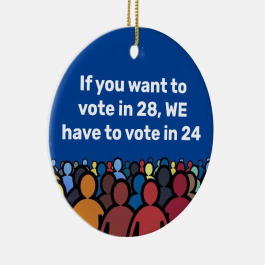 We moeten in 24 stemmen keramisch ornament (Rechts)