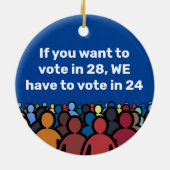 We moeten in 24 stemmen keramisch ornament (Achterkant)