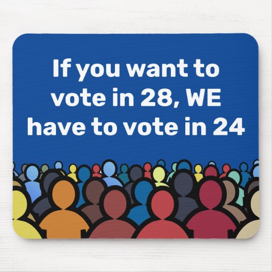 We moeten in 24 stemmen muismat (Voorkant)