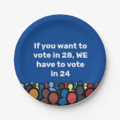 We moeten in 24 stemmen papieren bordje (Voorkant)