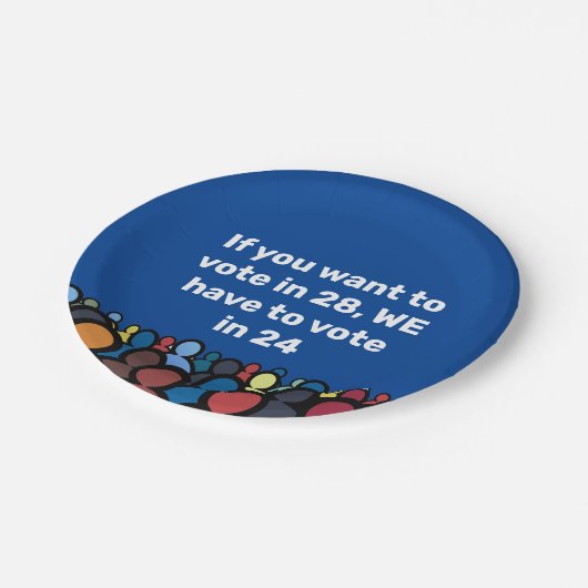 We moeten in 24 stemmen papieren bordje (Gekanteld)