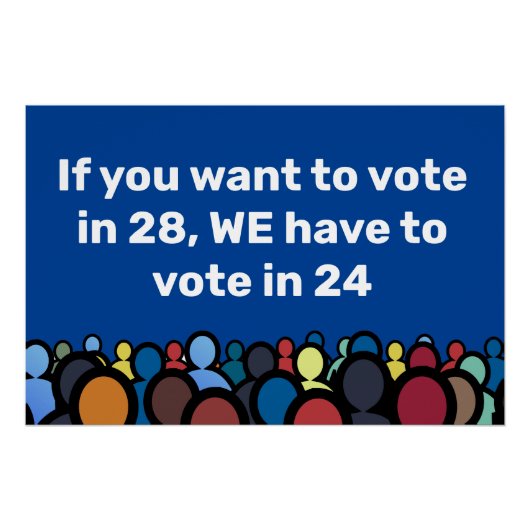 We moeten in 24 stemmen perfect poster (Voorkant)