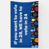 We moeten in 24 stemmen spandoek (Verticaal)