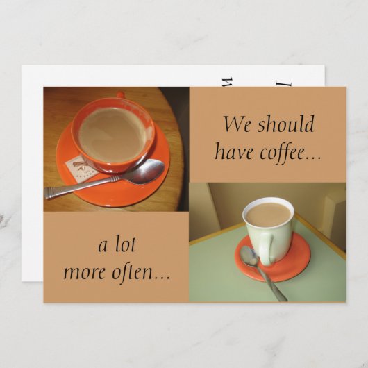 We moeten koffie hebben..., een ... (Voorkant / Achterkant)