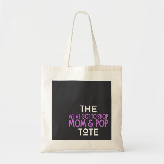We moeten mama en Pop Canvas tas kopen (Voorkant)