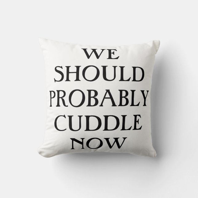 We moeten nu waarschijnlijk overvolle piloot bedek kussen (Voorkant)