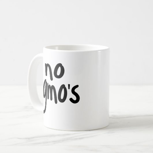 We moeten ons voedsel beschermen. koffiemok (Voorkant links)