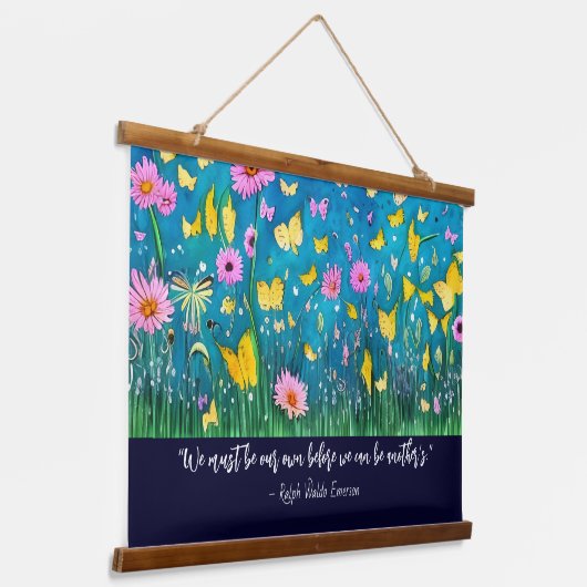 We moeten onze eigen prijsaanduiding Florenz zijn Hangend Wandkleed (Gebogen)