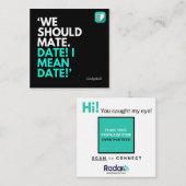 WE MOETEN PAREN VIERKANTE VISITEKAARTJE (Voorkant / Achterkant)