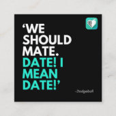 WE MOETEN PAREN VIERKANTE VISITEKAARTJE (Voorkant)