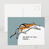 We moeten praten... briefkaart (Voorkant / Achterkant)