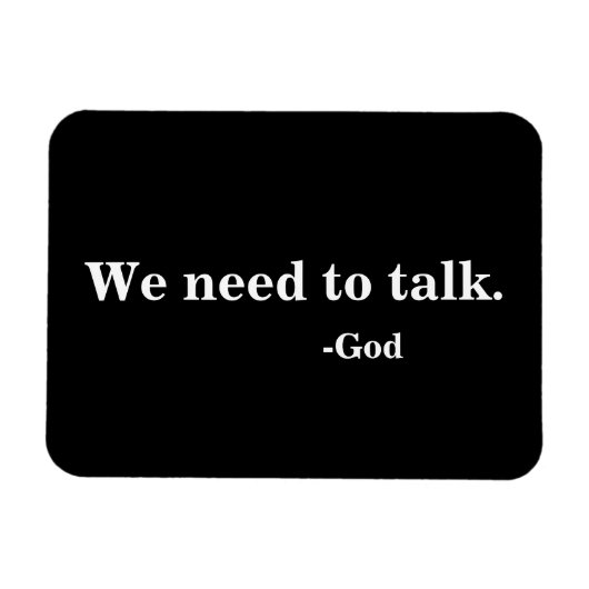 We moeten praten - God Magneet (Horizontaal)