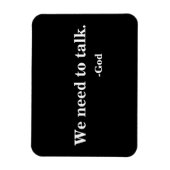 We moeten praten - God Magneet (Verticaal)
