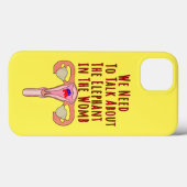 We moeten praten over de olifant in de baarmoeder Case-Mate iPhone case (Achterkant (horizontaal))