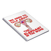 We moeten praten over de olifant in de baarmoeder notitieboek (Rechterzijde)