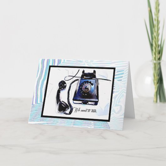 We moeten praten  telefoon Kaart (Voorkant)