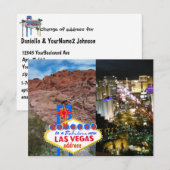 We Moved Las Vegas Address Announcement Postcard Aankondiging (Voorkant / Achterkant)