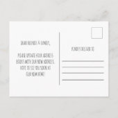 We Moved New Home Address Announcement Postcard Aankondigingskaart (Achterkant)