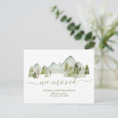 We Moved New Home Address Announcement Postcard Aankondigingskaart (Staand voorkant)