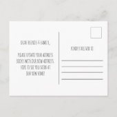 We Moved New Home Address Announcement Postcard Aankondigingskaart (Achterkant)