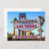 We Moved to Las Vegas New Home Aankondiging (Voorkant / Achterkant)