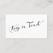 "We Moved" w / Casual Hand getrokken Huis Zwart Wi Visitekaartje (Achterkant)