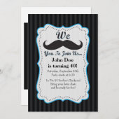 We mustache je om mee te doen aan de uitnodiging v (Voorkant / Achterkant)