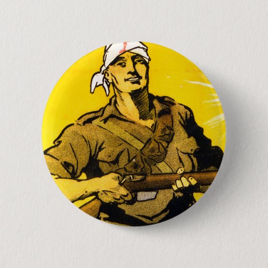 We Nam De Heuvel In Ronde Button 5,7 Cm (Voorkant)