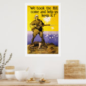 We namen de heuvel (wit) poster (Keuken)