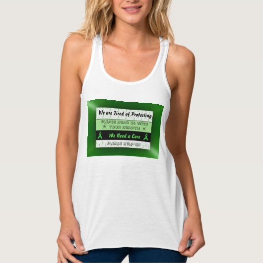 We Need a Cure Lyme Dames Tank Top (Voorkant)