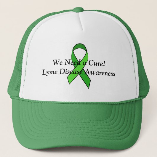 We Need a Cure Lyme Disease Awareness Lintje Trucker Pet (Voorkant)