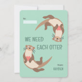 We need each otter classroom valentine's day card feestdagenkaart (Voorkant)