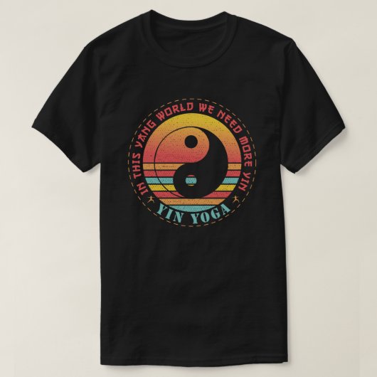 We Need More Yin Yoga T-shirt (Design voorkant)